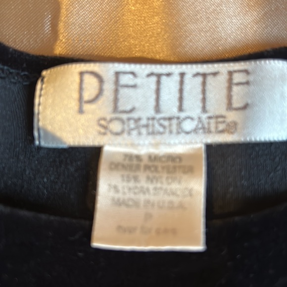 Black velour black top for all occasions - Picture 2 of 2